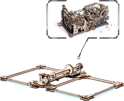 ROBOTIME Marble Run Link Pack For Marble Night City LGA01 & Marble Spaceport LGC01, 3D Wooden Puzzles Adults Model Kits To Build Gifts For Boys LG01